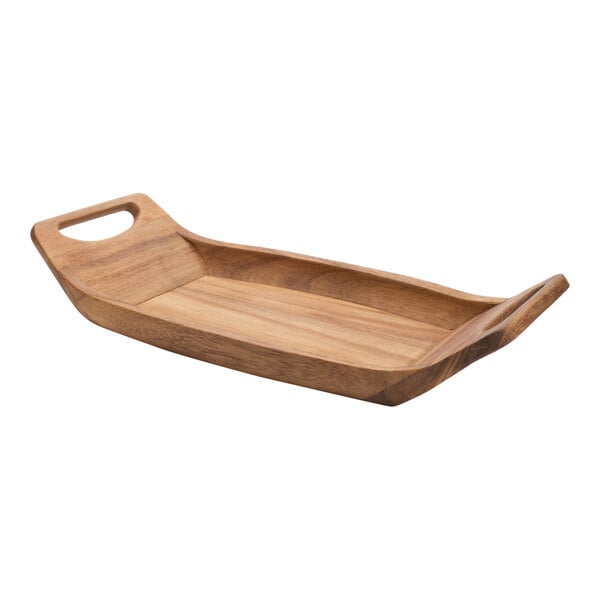 Ironwood 18" x 9" Norwegian Saddle Serving Tray w/ Handles – item 71428337