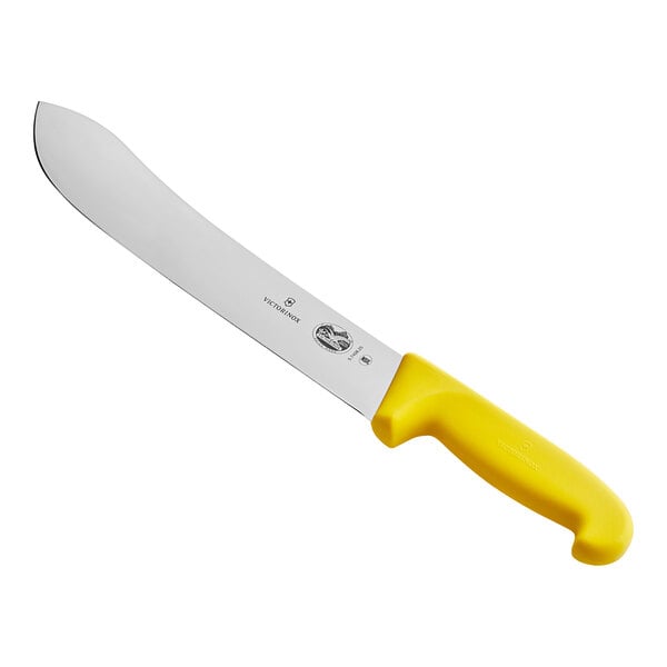 Victorinox Butcher Knife w/ Yellow Fibrox Handle 5.7408.25 – item 3535740825