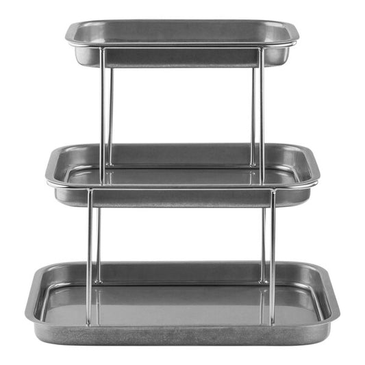 Tablecraft 14 3/4" x 10 3/4" 3-Tier Vintage Serving Tray – item 80812064