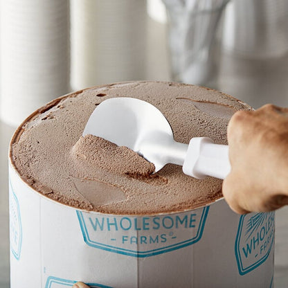 Choice 10" Ice Cream Spade w/ White Handle – item 407ICS10WH image 2
