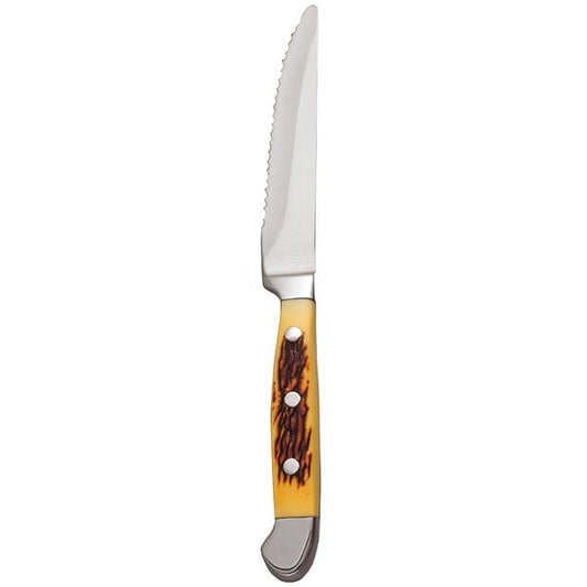 Libbey 201 2522 9" Steak Knife w/ Yellow POM Handle – item 9592012522
