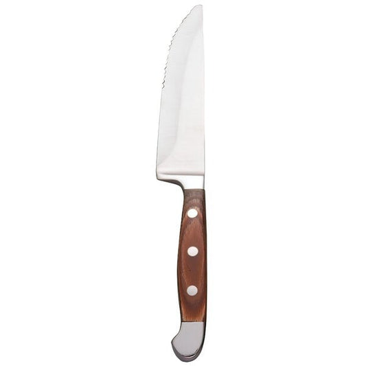 Libbey 2001522B Jumbo 9 3/8" Steak Knife w/ Brown Handle – item 9592001522B
