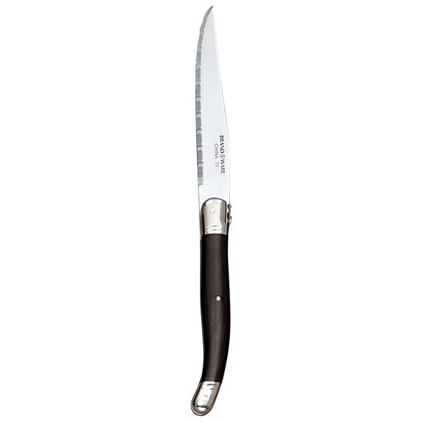 Libbey 201 2882 Slim Steak Knife w/ Black Plastic Handle – item 9592012882