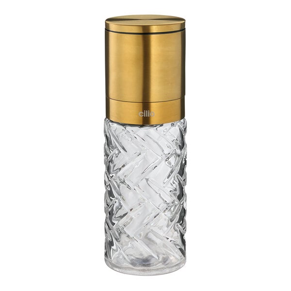 3 FinishesCilio Cristallo 6 11/16" Gold Finish Pepper Mill – item 548C613551