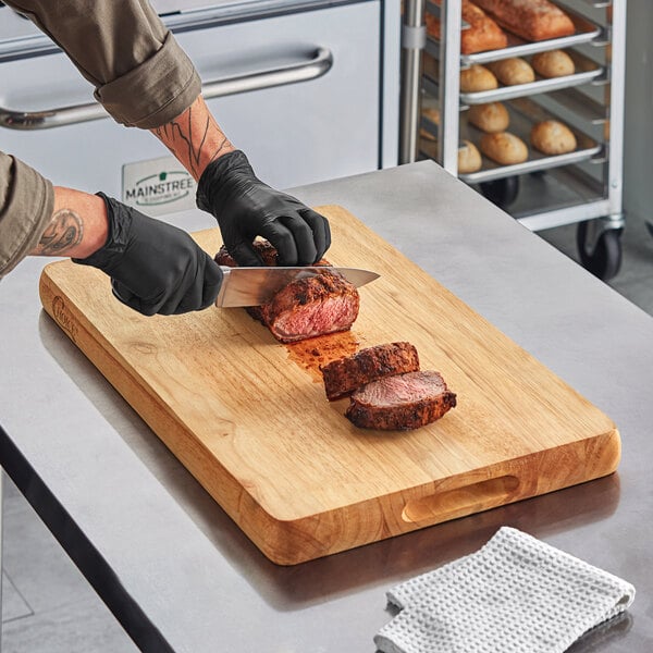 Choice 24" x 16" x 1 3/4" Cutting Board w/ Rounded Edges – item 407WRCB2416 image 2