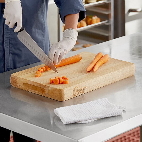 Choice 18" x 12" x 1 3/4" Cutting Board w/ Rounded Edges – item 407WRCB1812 image 2