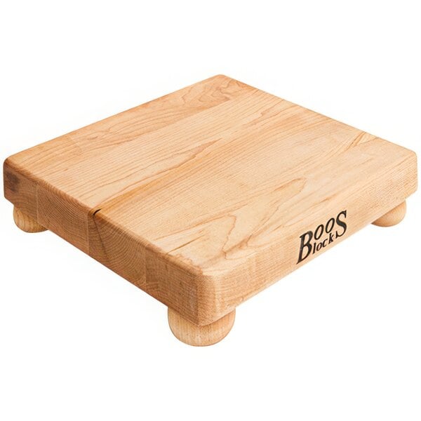 John Boos & Co. 9" x 9" Square Cutting Board w/ Bun Feet – item 650B9S