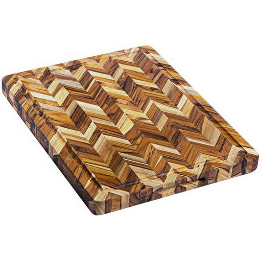 Teakhaus Cutting Board w/ Juice Canal and Hand Grips – item 497323