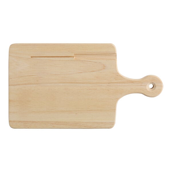Choice 9 1/2" x 7 Cutting Board w/ Knife Slot and 4" Handle – item 164BB137K image 2