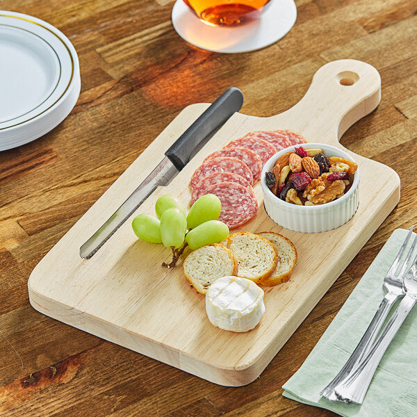 C Cutting Board w/ Ramekin Insert, Knife Slot, and 4" Handle – item 164BB137RK