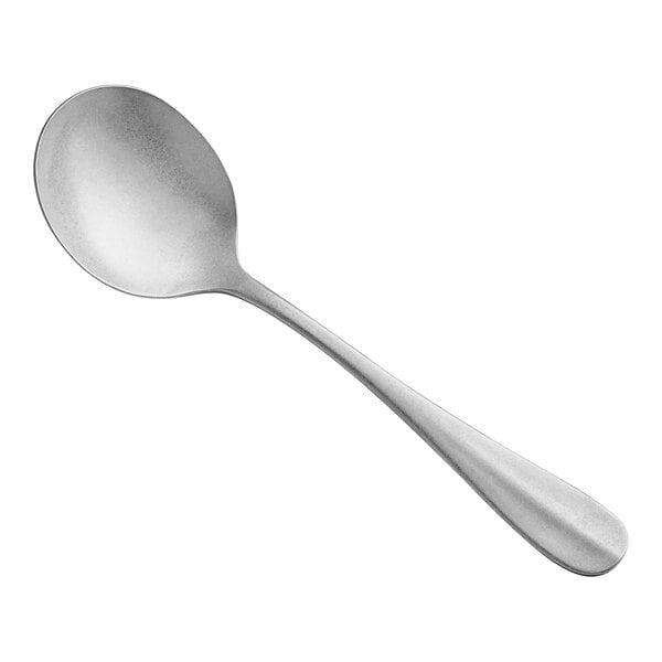 Acopa Josette 6 11/16" Distressed X-Heavy Bouillon Spoon – item 267820802