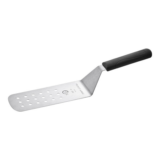 Mercer Culinary M18710 Millennia 8" x 3" Perforated Turner – item 470M18710