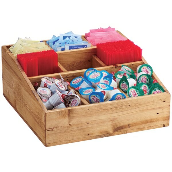 Cal-Mil Madera Rustic Pine 9 Compartment Condiment Organizer – item 211171499