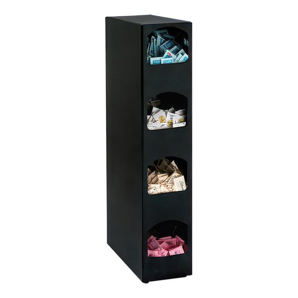 Dispense-Rite Polystyrene 4-Section Condiment Organizer – item 679HVCD4BT