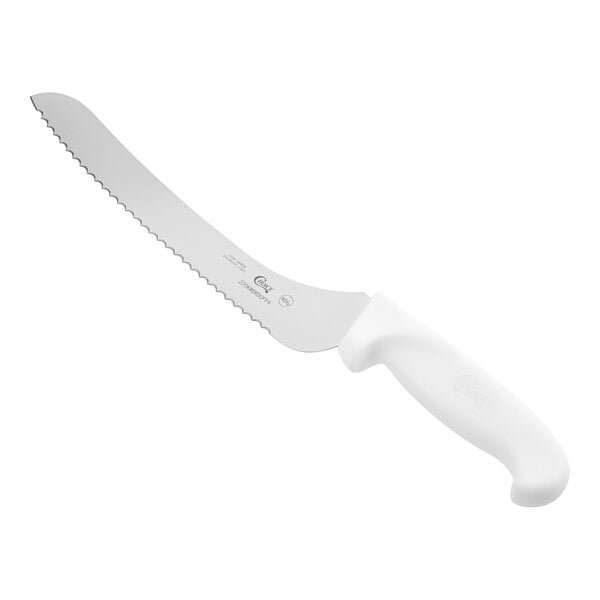 Choice 9" Offset Serrated Edge Bread Knife w/ Handle – item 220KWBRDOFF9