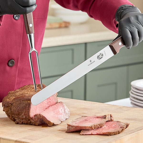 Victorinox 40199 10" Two-Tine Fork & Slicing Knife – item 353SLICEKT10 image 2