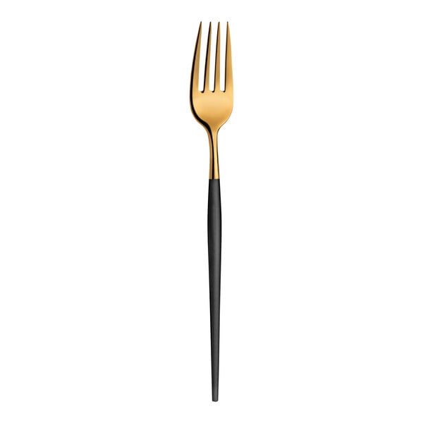 Amefa Soprano Gold & Black 7 15/16" Heavy Table Fork – item 548114DUB320