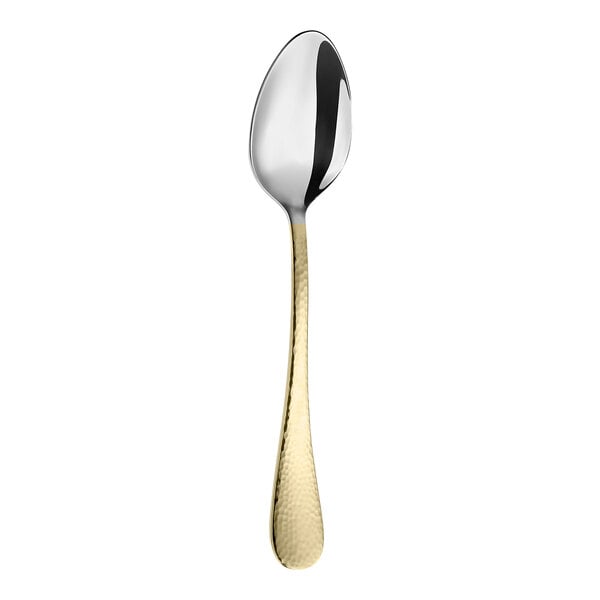 Amefa Sierra 8 1/8" Tablespoon Serving Spoon w/ Gold Handle – item 548851LUB325