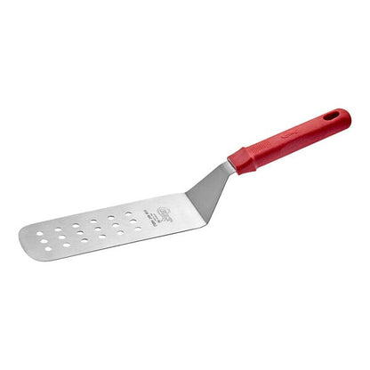Choice 8" x 3" High Perforated Turner w/ Red Nylon Handle – item 407TRNY83P