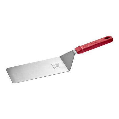 Choice 8" x 4" High Heat Square Turner w/ Red Nylon Handle – item 407TRNY84
