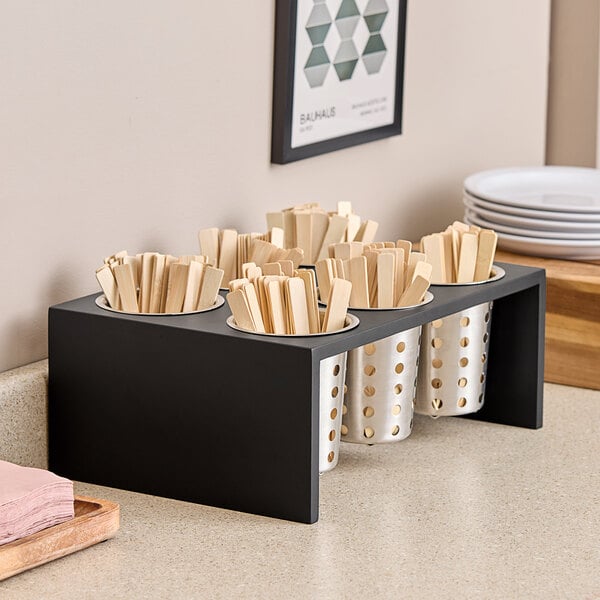 Midnight 6-Cylinder Horizontal Flatware / Condiment Display – item 2111425696 image 2