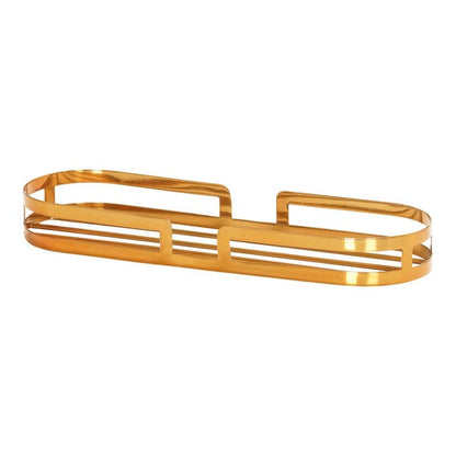 13 1/2" x 5" Brass Jar w/ (3) 32 oz. Condiment Display – item 2111237975130 image 2
