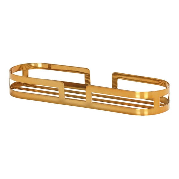 13 1/2" x 5" Brass Jar w/ (3) 16 oz. Condiment Display – item 2111237974130 image 2