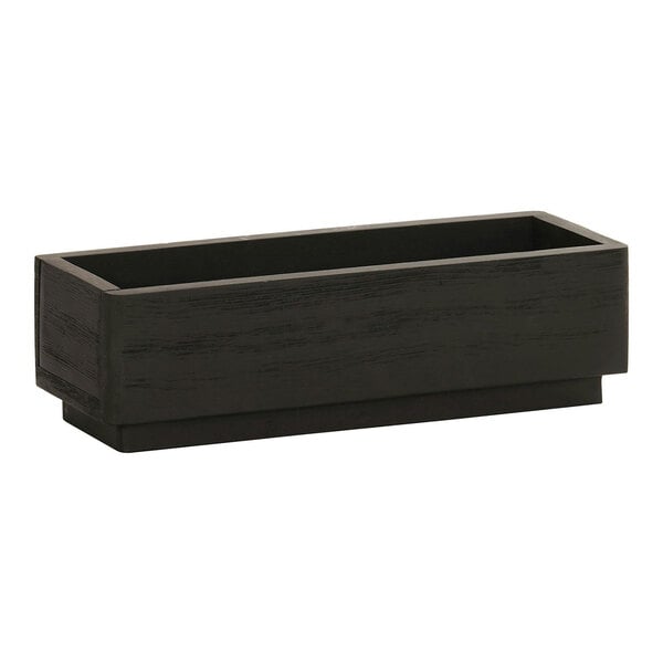 12 3/4" x 5" Wood Jar w/ (3) 20 oz. Glass Condiment Display – item 211123787313