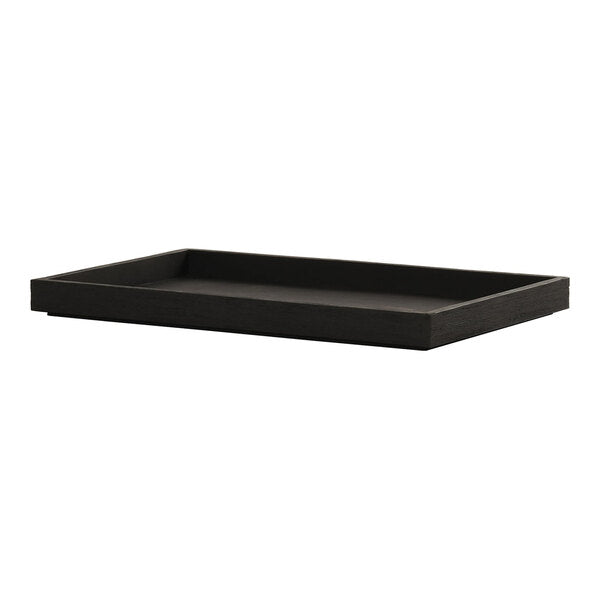 Cal-Mil Brooklyn 12" x 20" Black Serving Tray - -13 – item 21123161220110
