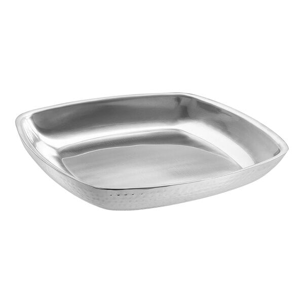 American Metalcraft" Square Double Serving Tray w/ Hammered – item 124DWHSSEA14