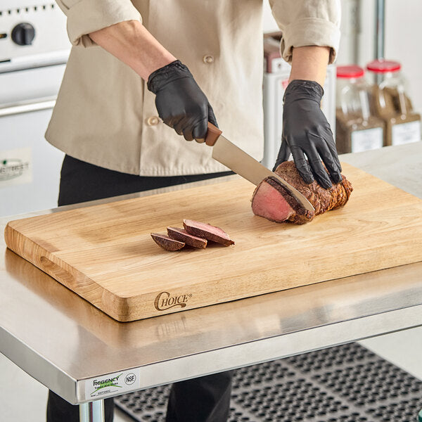 Choice 30" x 18" x 1 3/4" Cutting Board w/ Rounded Edges – item 407WRCB3018 image 2