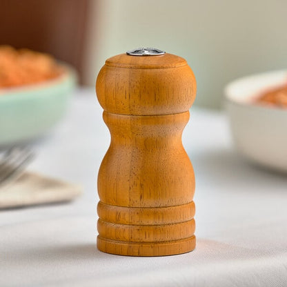 Acopa 4" Matte Wooden Salt Shaker – item 176PSS04BR image 2