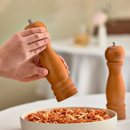 Acopa 8" Matte Wooden Salt / Pepper Mill – item 176PMST08BR image 2