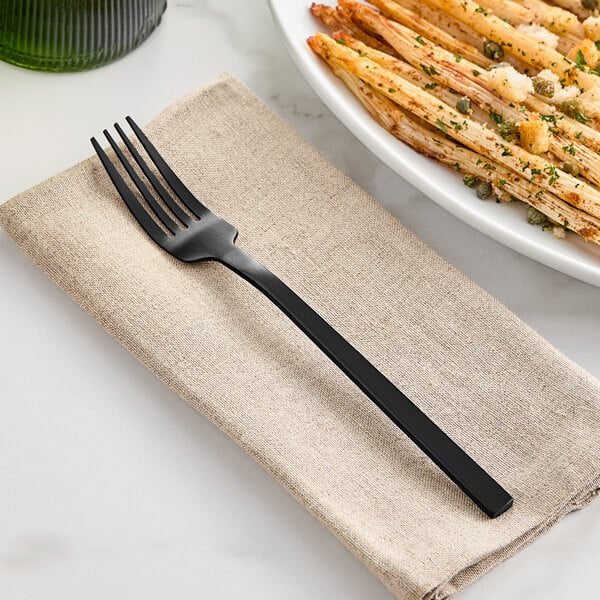 Libbey Elexa Satin Noir 8 3/8" Heavy Dinner Fork – item 959863027 image 2