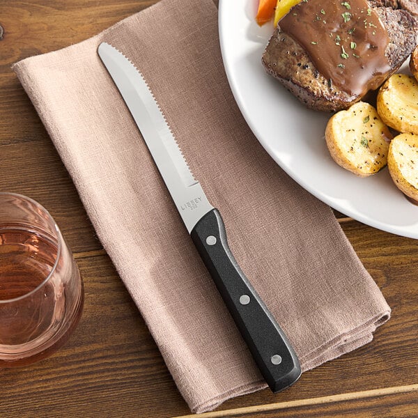 Libbey 201 2682 9 1/4" Steak Knife w/ Black Bakelite Handle – item 9592012682 image 2