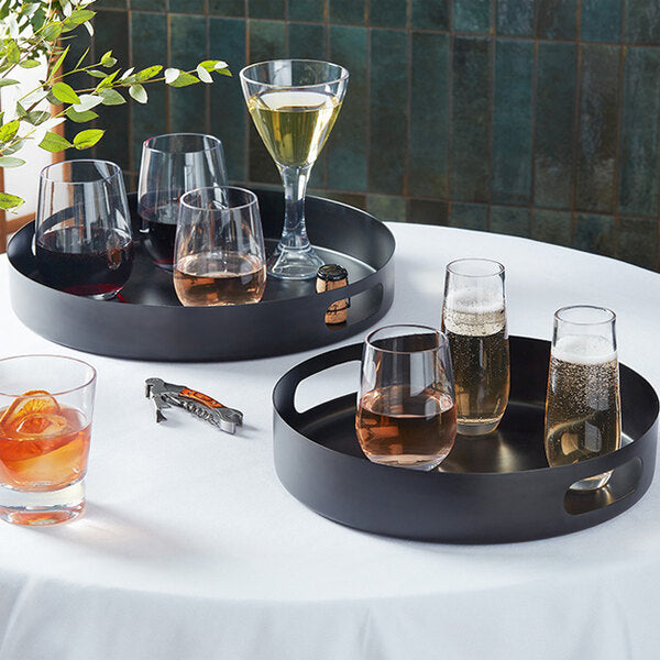 American Metalcraft 5/8" Black Stainless Serving Tray – item 124STB14 image 2