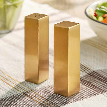 2 oz. Gold Rectangular Salt & Pepper Shaker – item 124SPDG33 image 2