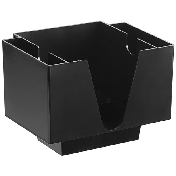 Choice 3-Compartment Plastic Rectangular Condiment Caddy – item 999CADY3CBK