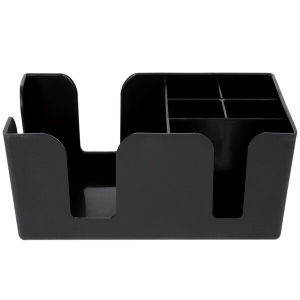 Choice 6-Compartment Plastic Bar Condiment Caddy Organizer – item 999CADY6BK