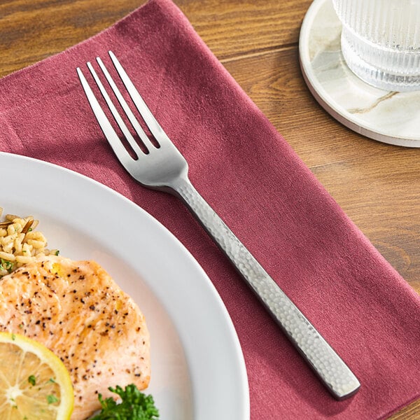 Oneida Chef's Table Hammered B327FDNF 7 7/8" Dinner Fork – item 356B327FDNF image 2