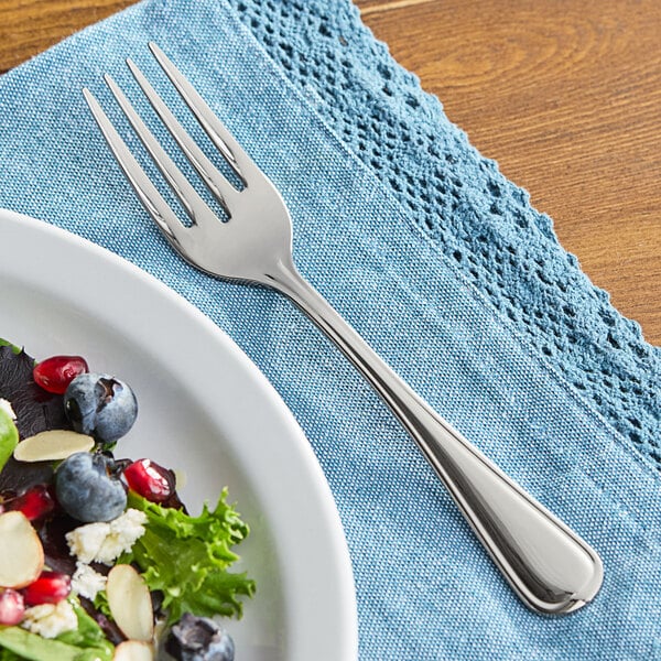 Oneida New Rim T015FSLF 6 1/2" X-Heavy Salad / Pastry Fork – item 356T015FSLF image 2