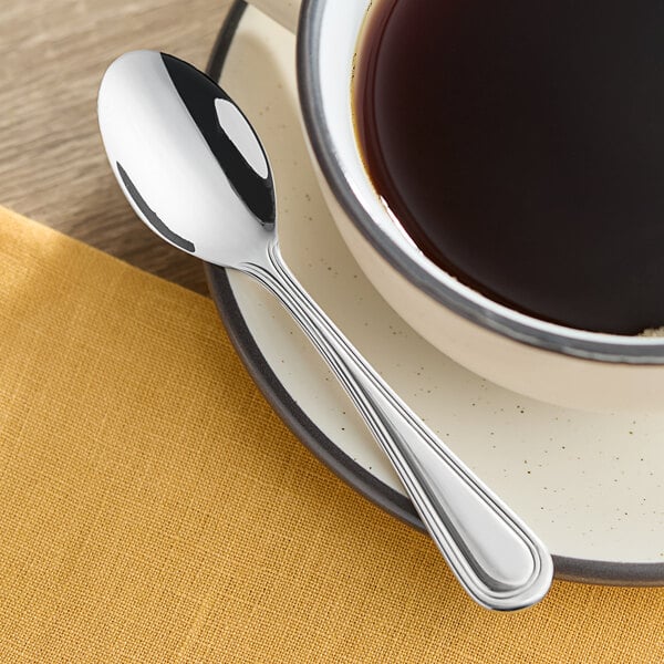 Acopa Edgeworth 4 1/2" X-Heavy Demitasse Spoon – item 267750800E image 2