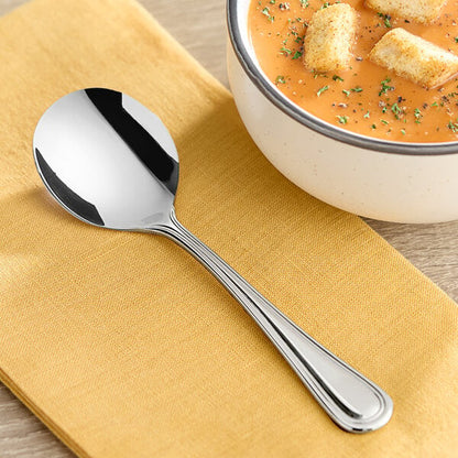 Acopa Edgeworth 6" X-Heavy Bouillon Spoon – item 267750802E image 2