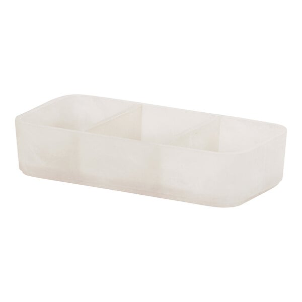1/2" x 4 1/2" 3-Compartment Cloud Resin Condiment Organizer – item 2111246126