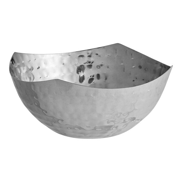 American Metalcraft 15 oz. Hammered Stainless Serving Bowl – item 124SBH575 image 2