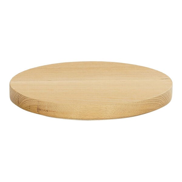 Cal-Mil Sydney 8" Oak Wood Round Serving Tray for Risers – item 21123792821