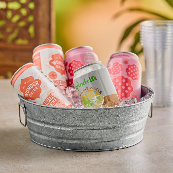 American Metalcraft 9 1/2" x 3 1/4" Galvanized Serving Bowl – item 124MTUB10