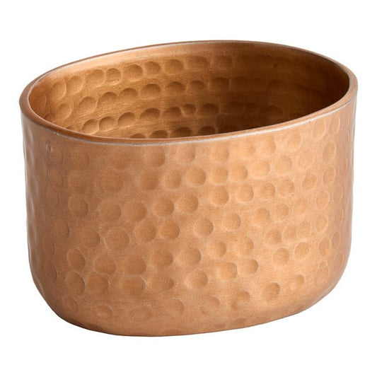 6 oz. Copper Oval Hammered Aluminum Sugar Packet Holder – item 124ASPC