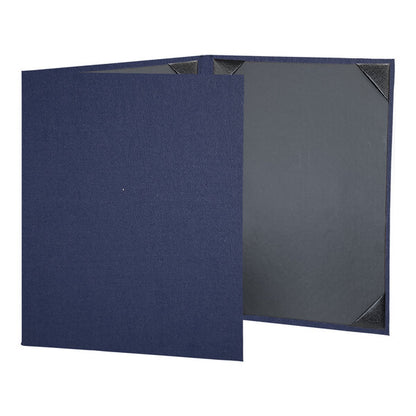 H. Risch, Inc. Linen 8 Menu Cover w/ Album Style Corners – item 759LIN3V811R
