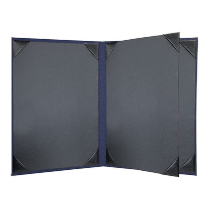 H. Risch, Inc. Linen 8 Menu Cover w/ Album Style Corners – item 759LIN4V811R